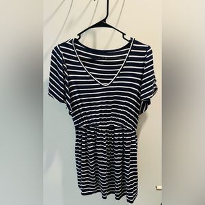 Striped Maternity Blouse